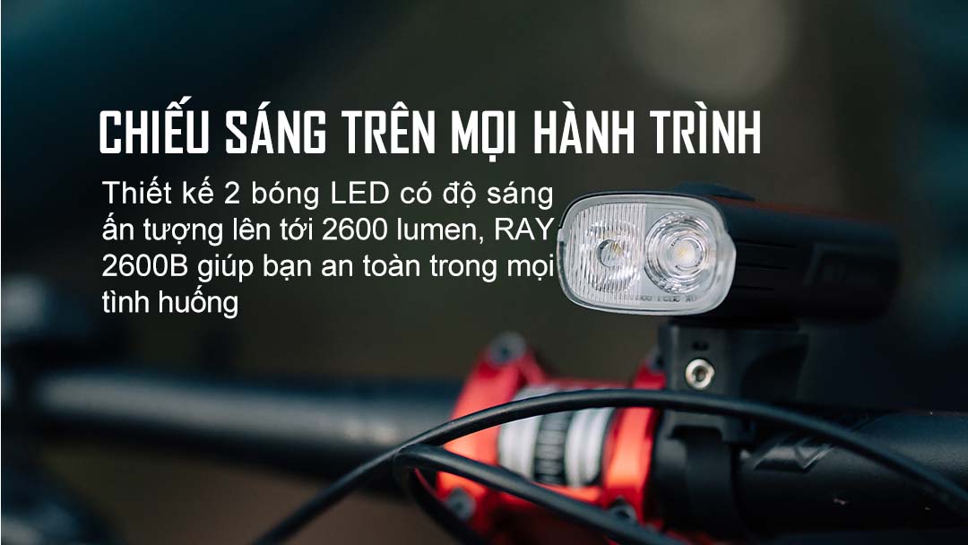 Đèn xe đạp Magicshine RAY 2600B