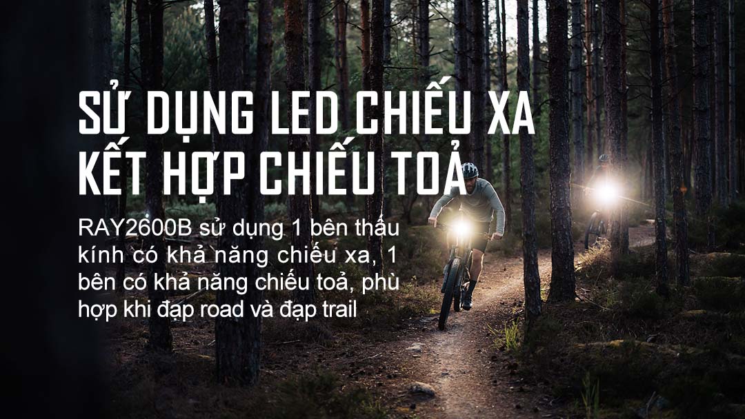 Đèn xe đạp Magicshine RAY 2600B