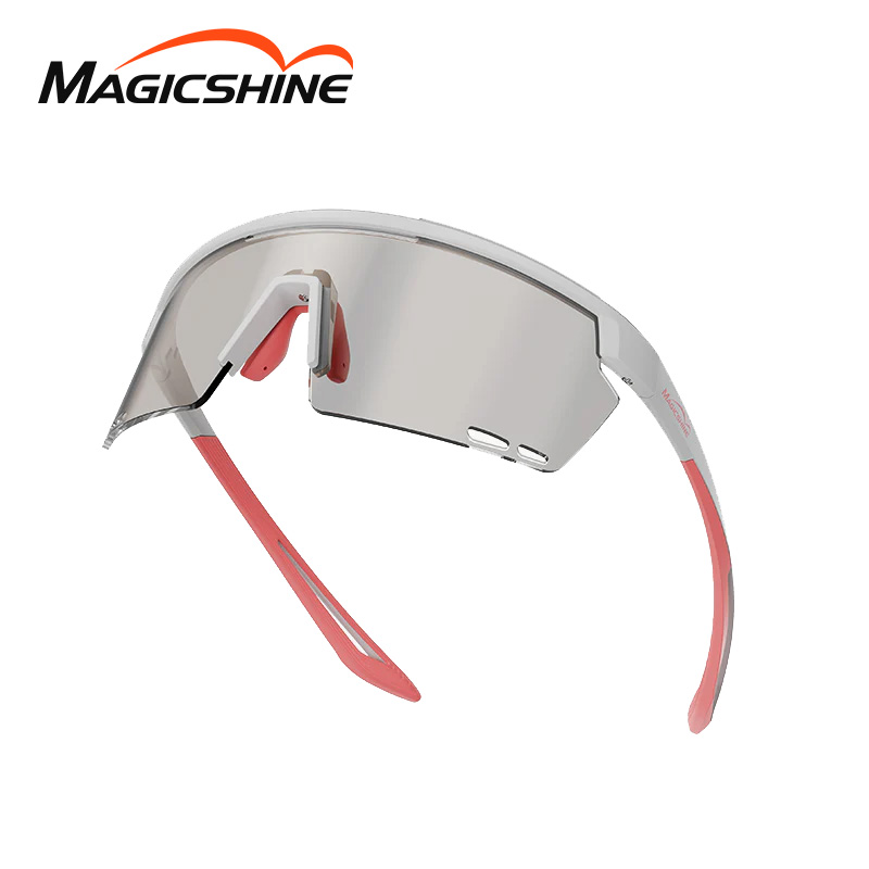 Kính thể thao đổi màu Magicshine Rouleur trắng hồng