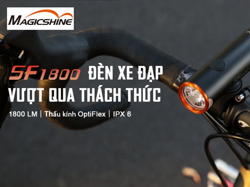 Đèn pha xe đạp thiết kế độc đáo SF1800