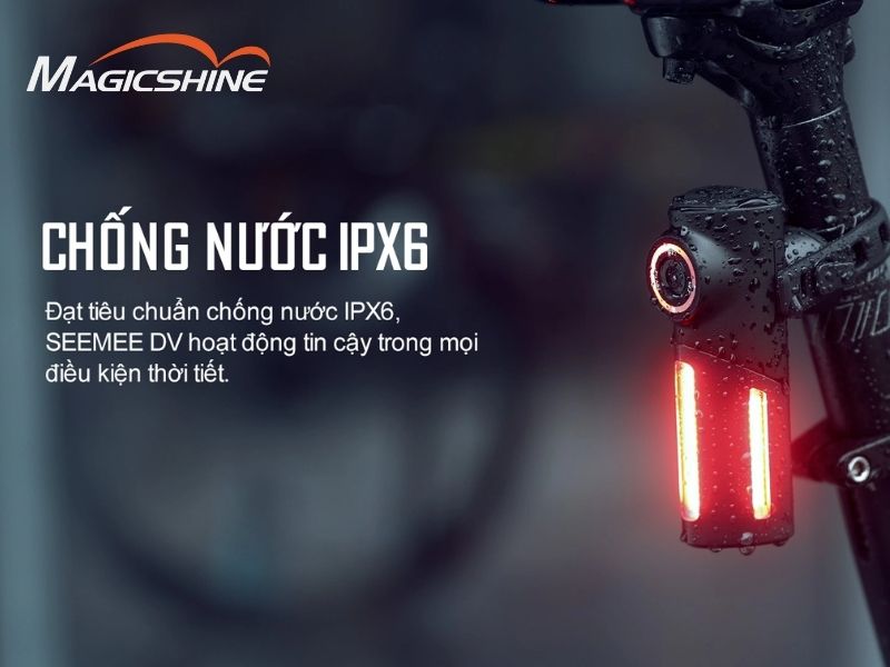 Tiêu chuẩn chống nước ipx6 ở đèn xe Magicshine