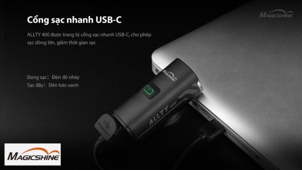 Đèn sử dụng sạc USB thông dụng