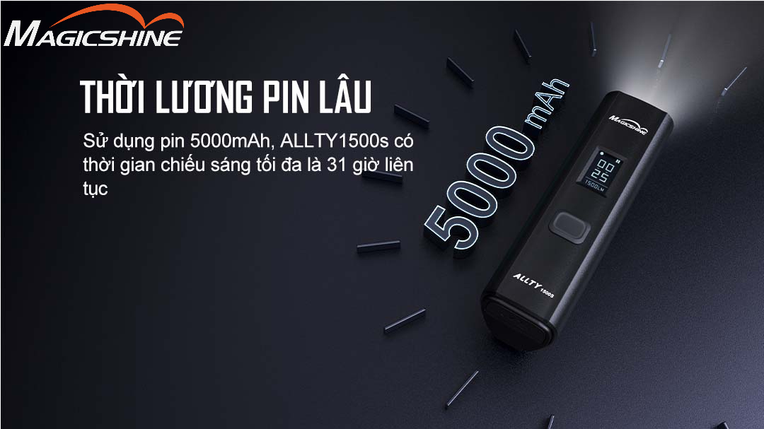 Đèn xe đạp cao cấp Magicshine ALLTY 1500S dung lượng 5000mAh