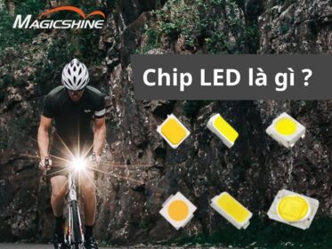 Chip LED là bộ phận bán dẫn chuyển điện năng thành ánh sáng.