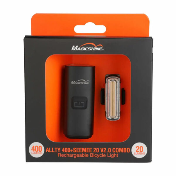 Combo đèn xe đạp Magicshine ALLTY 400 + SEEMEE 20 V2.0 sạc USB