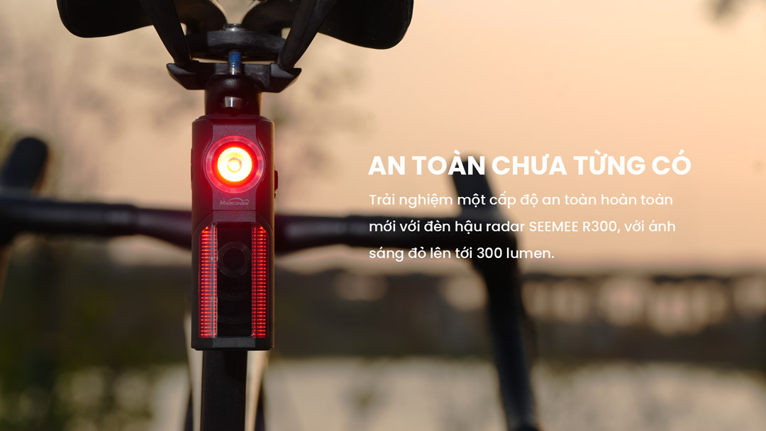 SEEMEE R300 - Đèn hậu Radar mới nhất thương hiệu MAGICSHINE