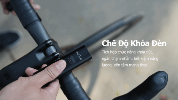 Chạm giữ công tắc 5s để khóa đèn