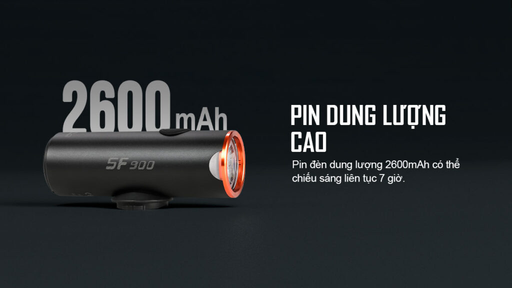 Đèn Magicshine SF900 pin 2600mAh chiếu sáng 7 giờ