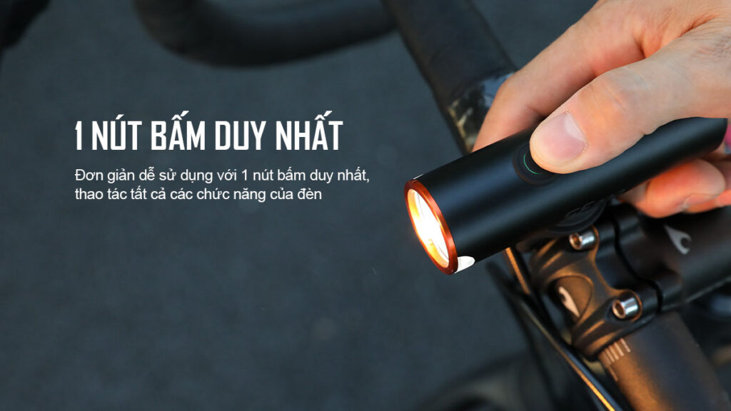 Đèn xe đạp Magicshine SF900 với 1 nút điều khiển duy nhất