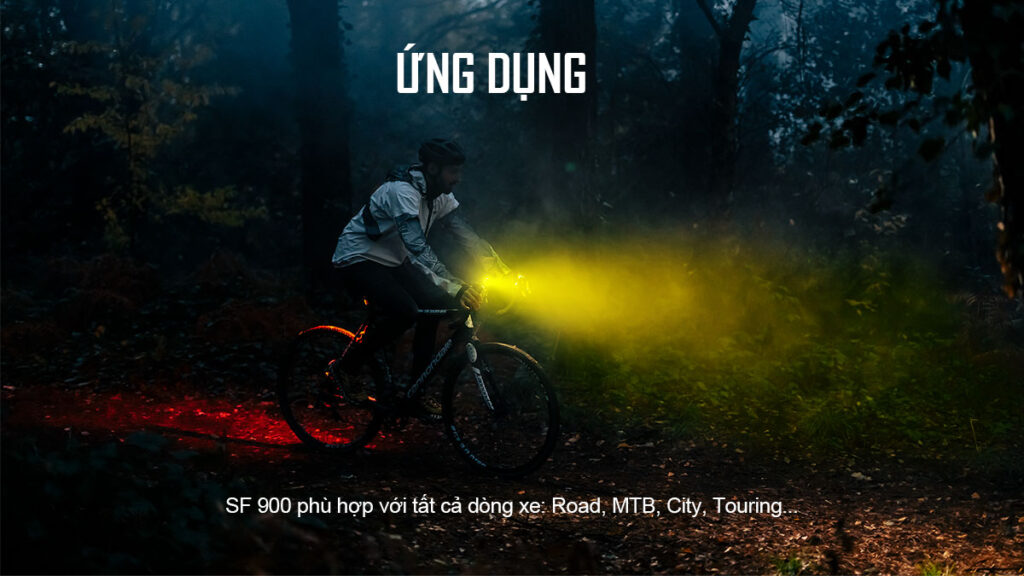 Đèn xe đạp SF900 chiếu sáng mạnh cho Road, MTB, City, Touring