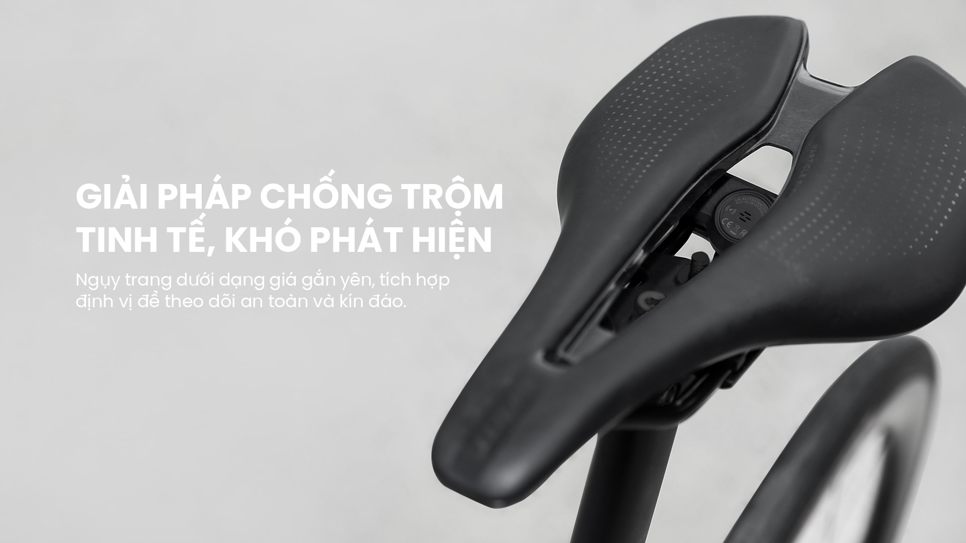 Thiết bị định vị xe đạp Magicshine NETFY gắn dưới yên, chống trộm kín đáo