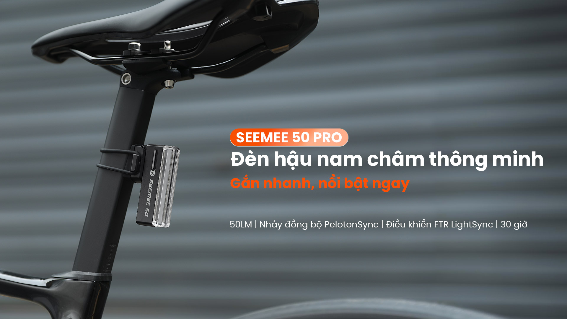 Đèn hậu xe đạp Magicshine SEEMEE 50 PRO gắn cọc yên