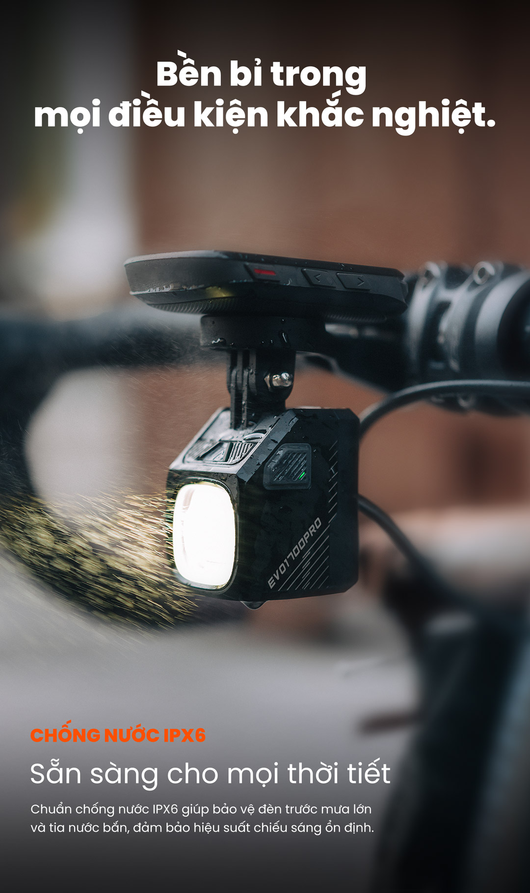 Đèn xe đạp Magicshine EVO 1700 Pro chống nước IPX6