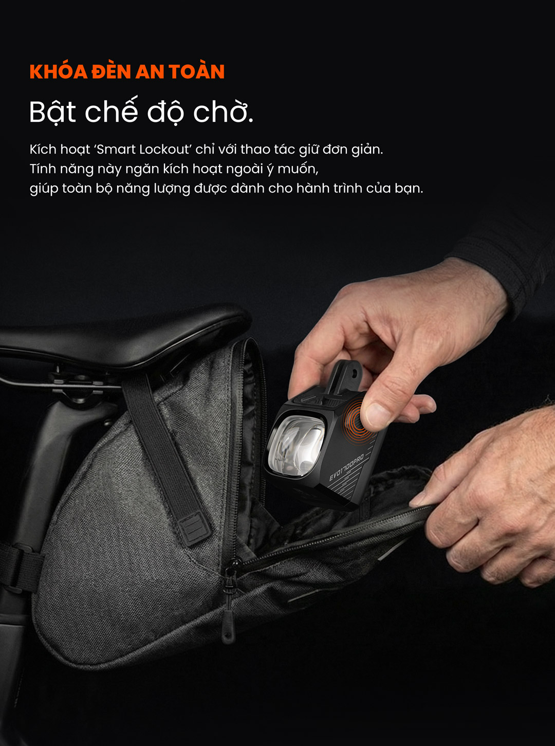 Chế độ khóa an toàn trên Magicshine EVO 1700 Pro