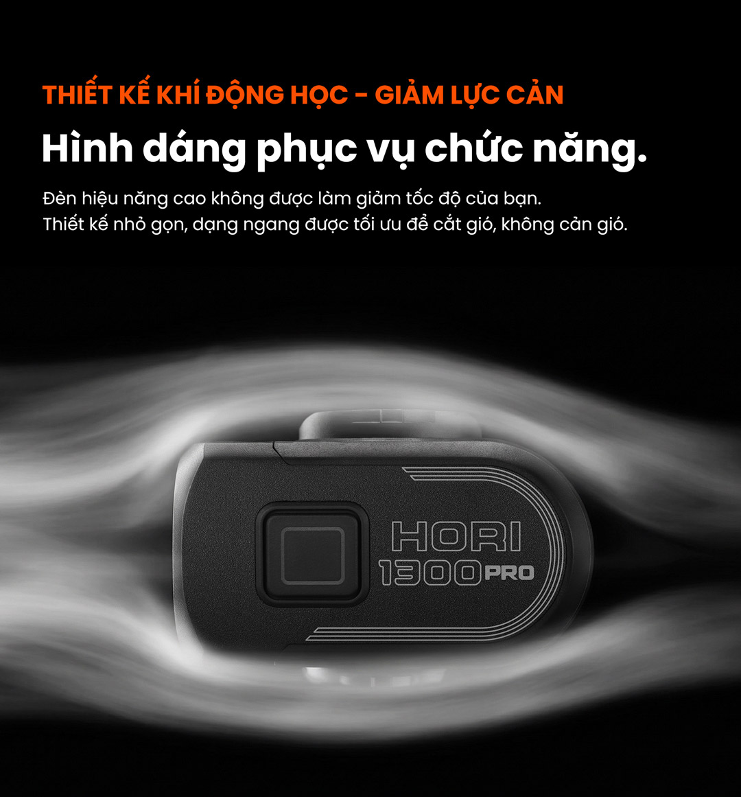 Thiết kế khí động học của Magicshine HORI 1300 Pro
