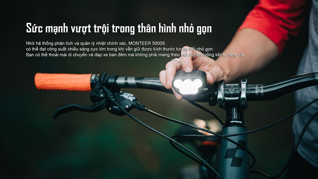 Magicshine Monteer 5000S nhỏ gọn công suất 5000 lumen