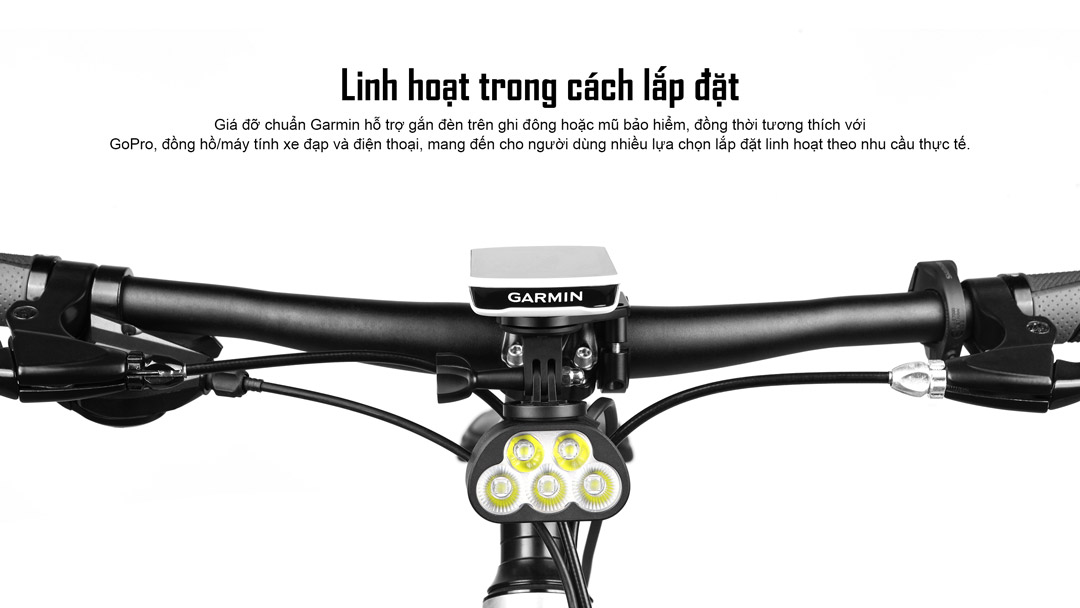 Magicshine Monteer 5000S lắp linh hoạt chuẩn Garmin