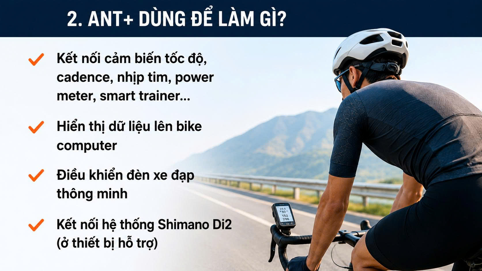 ANT+ dùng để làm gì trên xe đạp